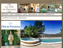 Tablet Screenshot of hotellafete-provence.com